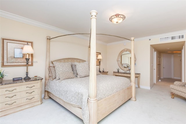 7000 Island Blvd Unit 2504, Aventura, FL 33160 - bedroom with ornamental molding and light colored carpet
