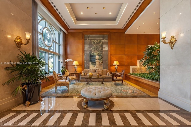 7000 Island Blvd Unit 2504, Aventura, FL 33160 - community lobby with crown molding and recessed lighting