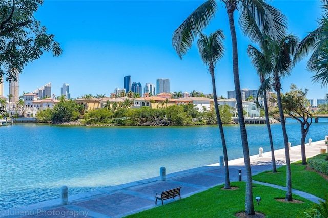 7000 Island Blvd Unit 2504, Aventura, FL 33160 - water view featuring skyline