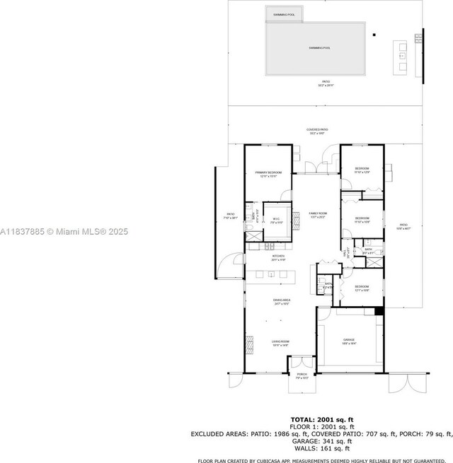 8236 SW 36th St, Miami, FL 33155 - view of floor plan / room layout