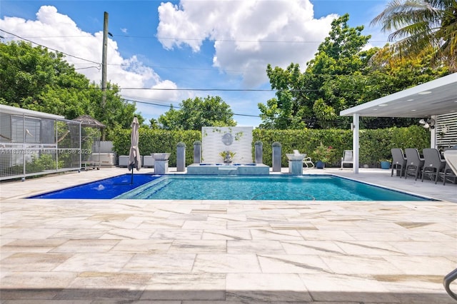8236 SW 36th St, Miami, FL 33155 - view of pool featuring a patio and a pool with connected hot tub