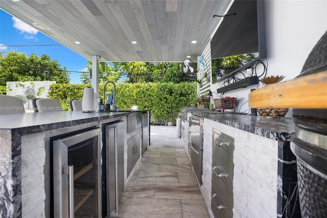 8236 SW 36th St, Miami, FL 33155 - view of patio / terrace with wine cooler and area for grilling