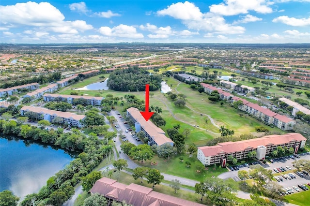 12650 SW 6th St Unit 101K, Pembroke Pines, FL 33027 - aerial view of property's location featuring a large body of water and a golf course