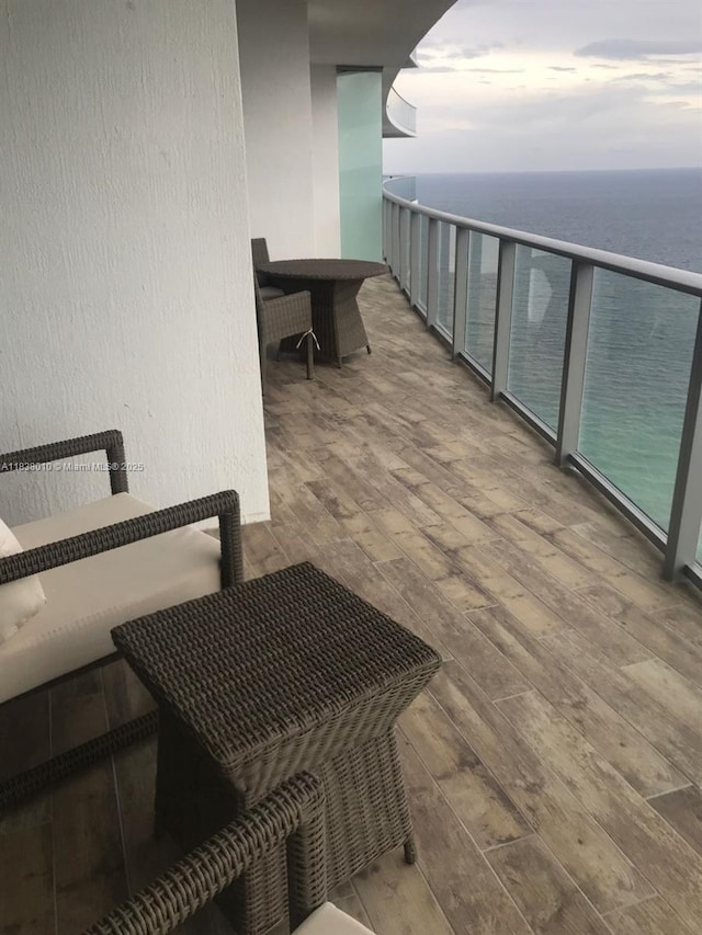 4111 S Ocean Dr Unit 3105, Hollywood, FL 33019 - balcony featuring a water view