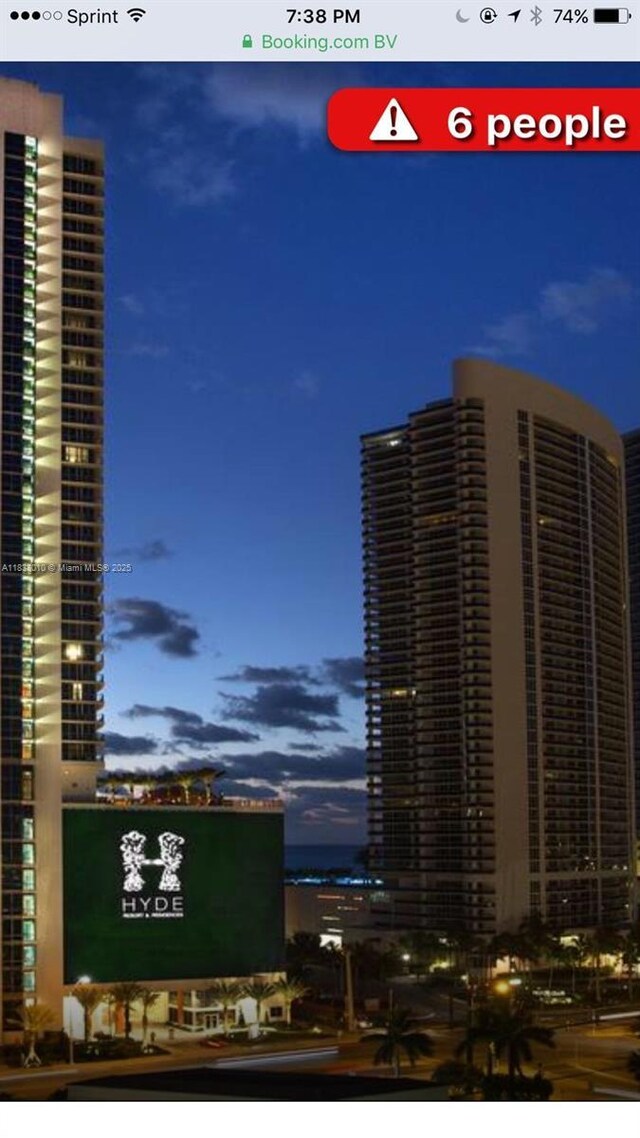 4111 S Ocean Dr Unit 3105, Hollywood, FL 33019 - view of property with a view of city