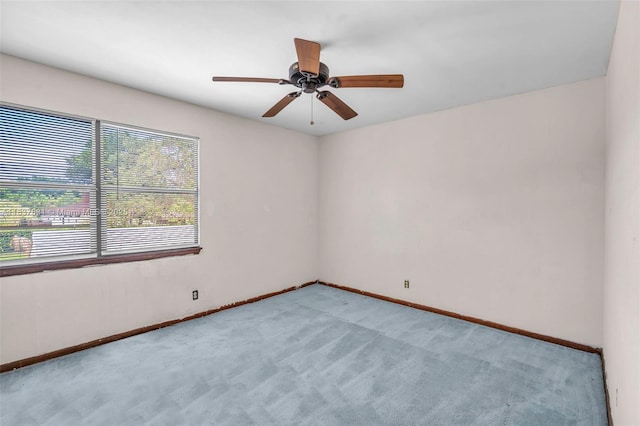 911 Mockingbird Ln, Plantation, FL 33324 - carpeted spare room with baseboards and ceiling fan