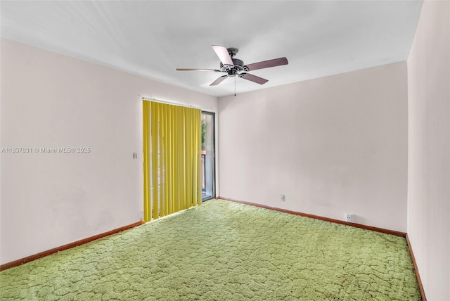 911 Mockingbird Ln, Plantation, FL 33324 - empty room featuring carpet floors and a ceiling fan