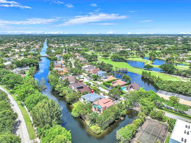 911 Mockingbird Ln, Plantation, FL 33324 - aerial view of residential area with a large body of water