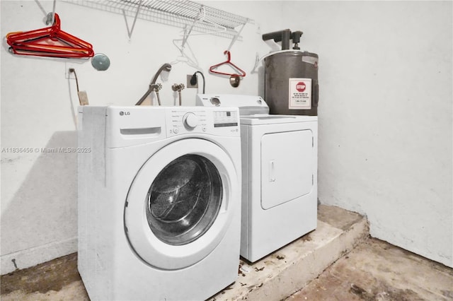 14815 SW 9th Ln, Miami, FL 33194 - washroom featuring electric water heater and washer and dryer
