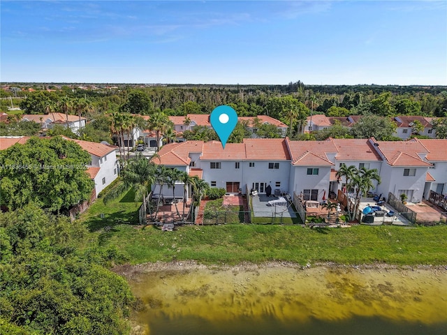 14815 SW 9th Ln, Miami, FL 33194 - aerial view of residential area with a nearby body of water