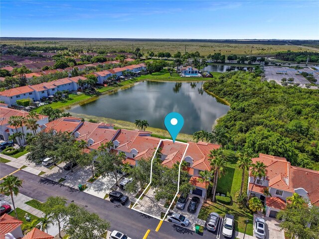 14815 SW 9th Ln, Miami, FL 33194 - aerial view of residential area with a nearby body of water