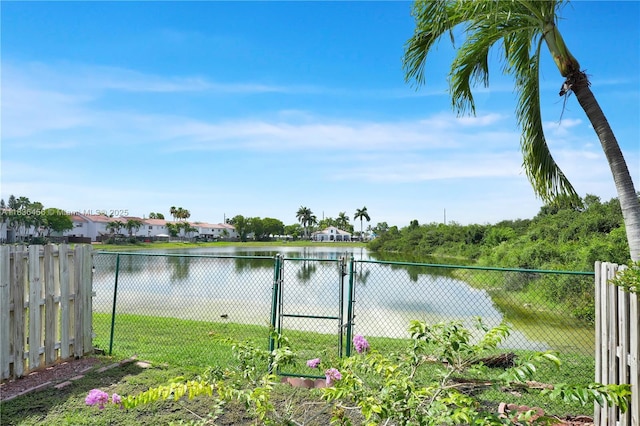 14815 SW 9th Ln, Miami, FL 33194 - water view featuring a gate