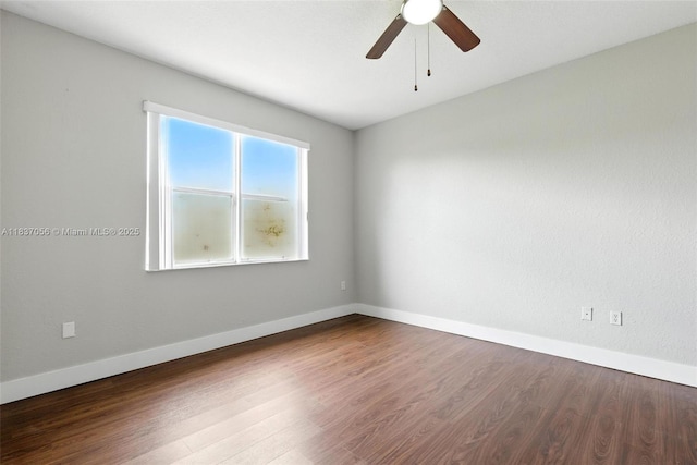 8899 NW 169th Ter, Hialeah, FL 33018 - unfurnished room with ceiling fan and wood finished floors