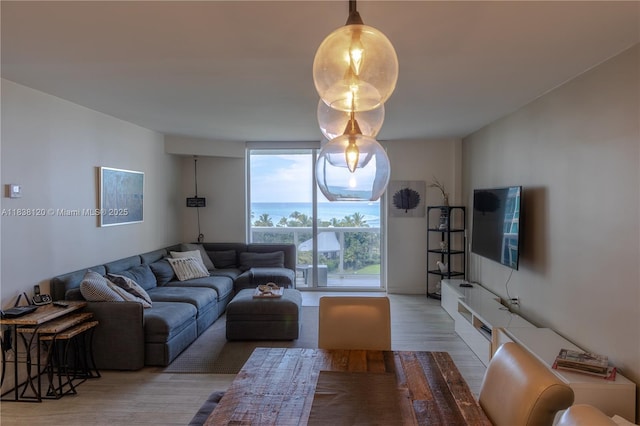 10275 Collins Ave Unit 634, Bal Harbour, FL 33154 - living area featuring light wood finished floors