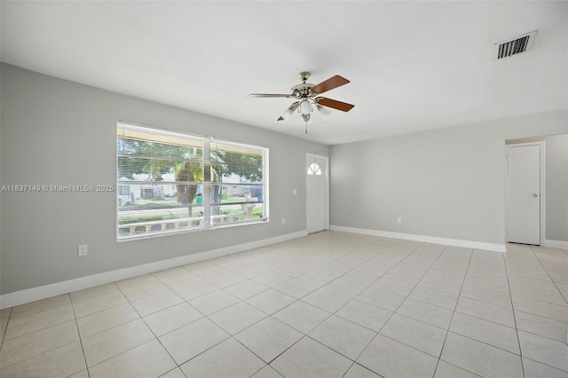 9540 NW 25th St, Sunrise, FL 33322 - unfurnished room with ceiling fan and light tile patterned flooring