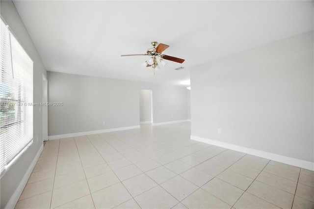 9540 NW 25th St, Sunrise, FL 33322 - unfurnished room with ceiling fan and light tile patterned floors
