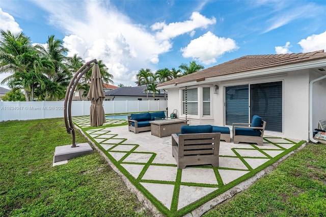 4125 SW 152nd Ave, Miramar, FL 33027 - view of patio / terrace with an outdoor hangout area