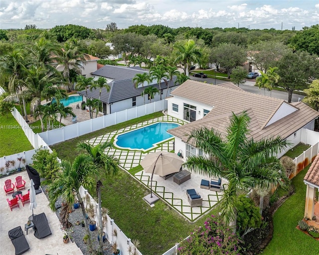 4125 SW 152nd Ave, Miramar, FL 33027 - view of pool with a fenced backyard and a patio
