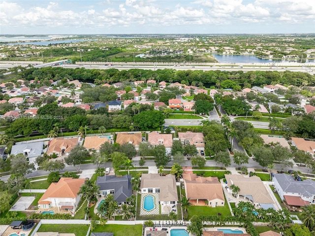 4125 SW 152nd Ave, Miramar, FL 33027 - aerial perspective of suburban area with a large body of water and a notable bridge