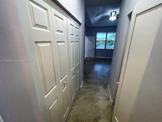 10824 Fillmore Dr, Boynton Beach, FL 33437 - hallway with baseboards