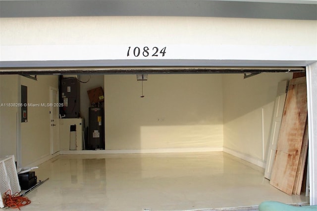 10824 Fillmore Dr, Boynton Beach, FL 33437 - garage featuring water heater and heating unit