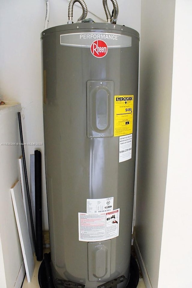 10824 Fillmore Dr, Boynton Beach, FL 33437 - utility room with electric water heater and water heater