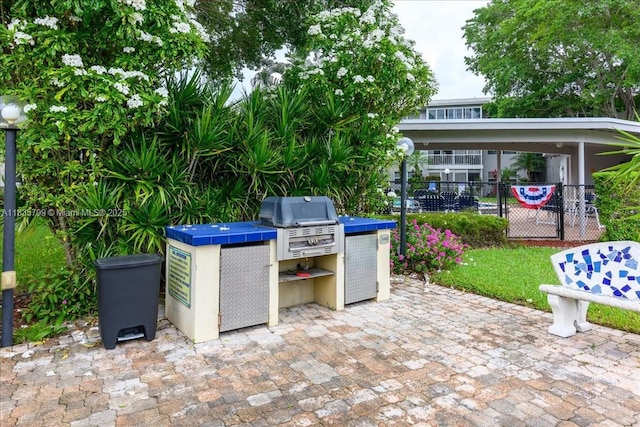 1200 SW 12th St Unit 214, Fort Lauderdale, FL 33315 - view of patio / terrace with a grill