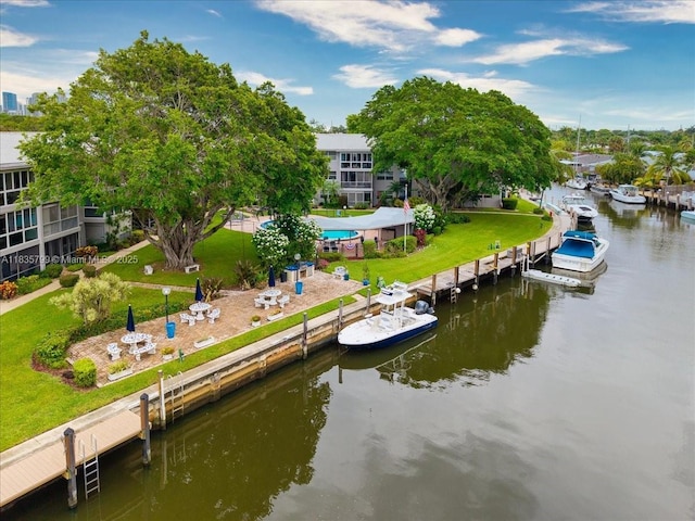 1200 SW 12th St Unit 214, Fort Lauderdale, FL 33315 - dock with a water view