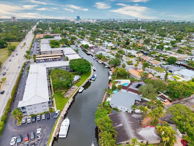 1200 SW 12th St Unit 214, Fort Lauderdale, FL 33315 - aerial view of property and surrounding area featuring a nearby body of water