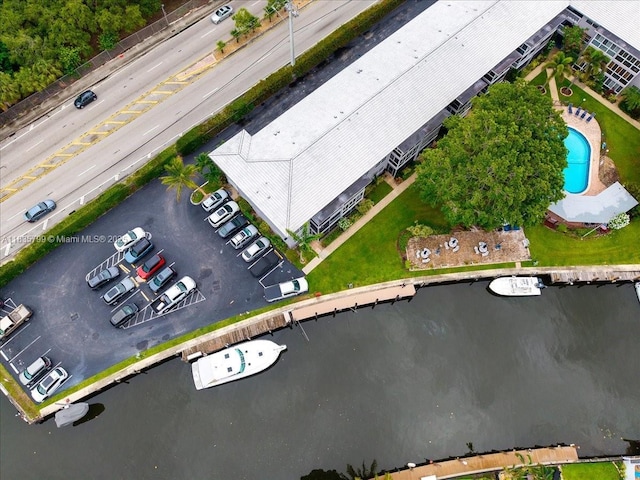 1200 SW 12th St Unit 214, Fort Lauderdale, FL 33315 - drone / aerial view of a large body of water and a pool
