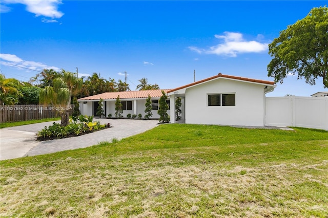 1710 SW 1st Ave, Pompano Beach, FL 33060 - back of property featuring a tiled roof, stucco siding, and driveway