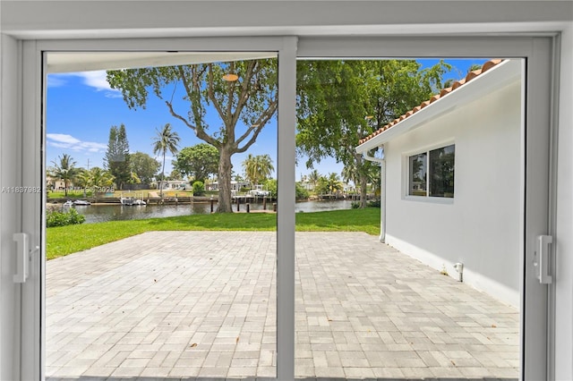 1710 SW 1st Ave, Pompano Beach, FL 33060 - view of patio featuring a water view