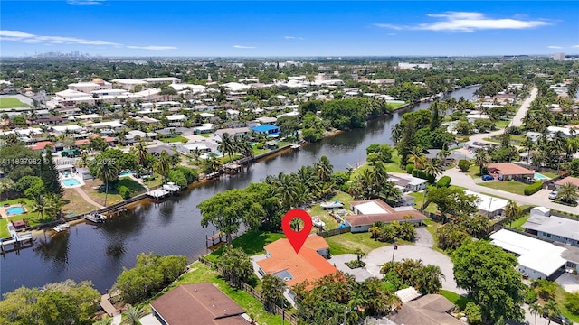 1710 SW 1st Ave, Pompano Beach, FL 33060 - aerial overview of property's location with nearby suburban area and a large body of water