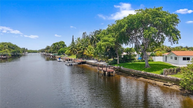 1710 SW 1st Ave, Pompano Beach, FL 33060 - water view with a boat dock