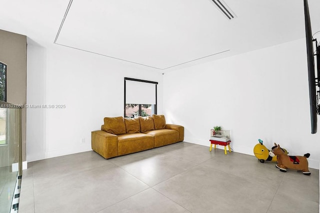10746 Charleston Pl, Cooper City, FL 33026 - living area with concrete floors and baseboards
