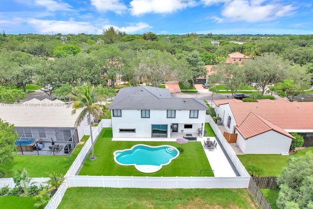 10746 Charleston Pl, Cooper City, FL 33026 - aerial view of property and surrounding area with a pool area