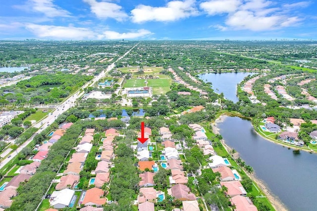 10746 Charleston Pl, Cooper City, FL 33026 - aerial perspective of suburban area with a large body of water
