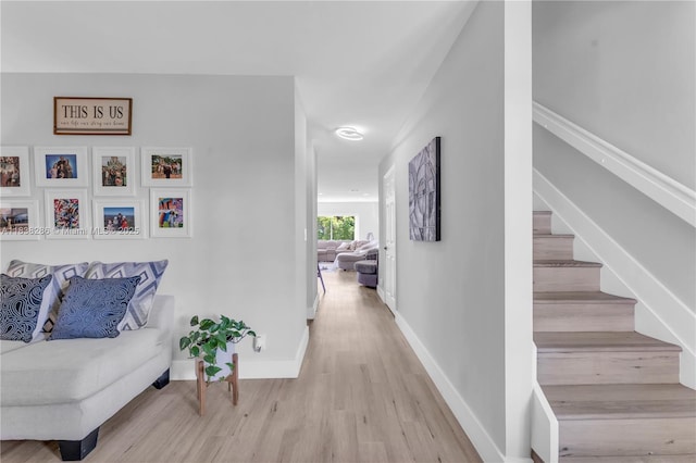 10104 Royal Palm Blvd Unit 107-C, Coral Springs, FL 33065 - corridor featuring wood finished floors and stairs