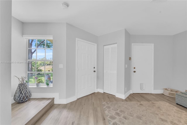 10104 Royal Palm Blvd Unit 107-C, Coral Springs, FL 33065 - foyer entrance with wood finished floors and baseboards