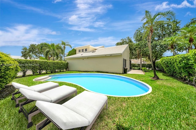 15281 Wilshire Ct, Pembroke Pines, FL 33027 - view of pool with a yard