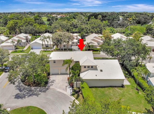 15281 Wilshire Ct, Pembroke Pines, FL 33027 - aerial view of residential area featuring a tree filled landscape