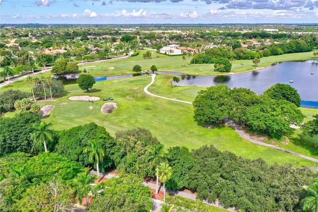 15281 Wilshire Ct, Pembroke Pines, FL 33027 - aerial view of property and surrounding area featuring a golf club and a nearby body of water