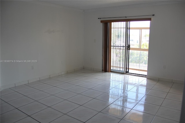 1075 W 68th St Unit 110, Hialeah, FL 33014 - spare room featuring ornamental molding and light tile patterned floors