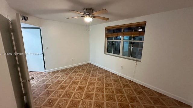 8680 NW 3rd Ln Unit 303, Miami, FL 33126 - empty room with ceiling fan and baseboards