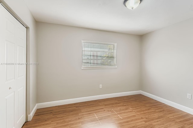 7904 Alhambra Blvd, Miramar, FL 33023 - unfurnished bedroom featuring light wood-style floors and a closet