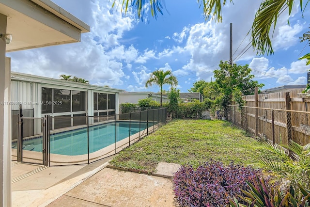 7904 Alhambra Blvd, Miramar, FL 33023 - view of pool with a fenced backyard and a patio