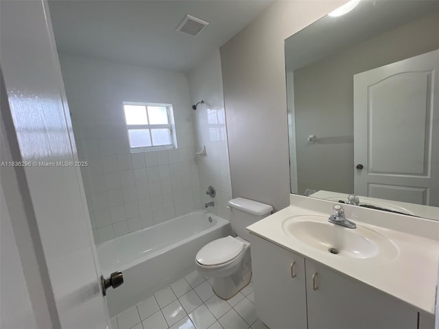 6865 SW 158th Pl, Miami, FL 33193 - bathroom with tile patterned floors, vanity, and bathing tub / shower combination
