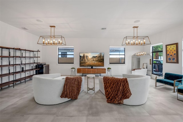 14832 SW 39th Ter, Miami, FL 33185 - living area with a chandelier