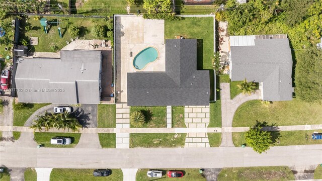 9800 SW 159th St, Miami, FL 33157 - bird's eye view of a pool area