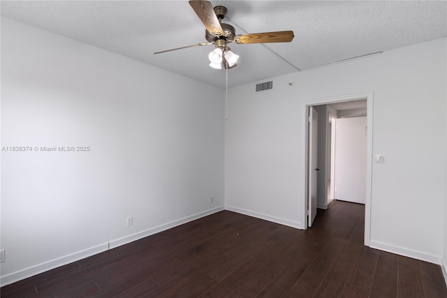 10140 W Bay Harbor Dr Unit 201A, Bay Harbor Islands, FL 33154 - empty room with ceiling fan, wood finished floors, and a textured ceiling